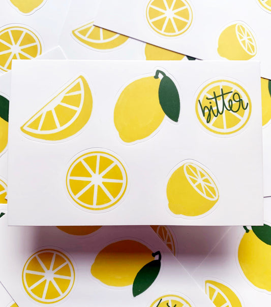 Bitter Lemon - sticker sheet